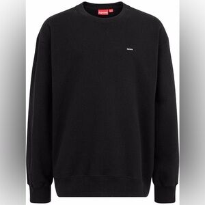EUC Men’s Size Medium Supreme Small Box Logo Patch Long-sleeve Crewneck In Black